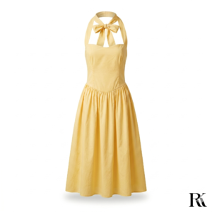 Everyday Yellow Mid-Length Dress