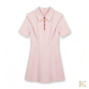 Chic Pink Mini Dress – Elegant & Feminine