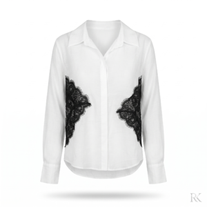 Contrast Lace Shirt
