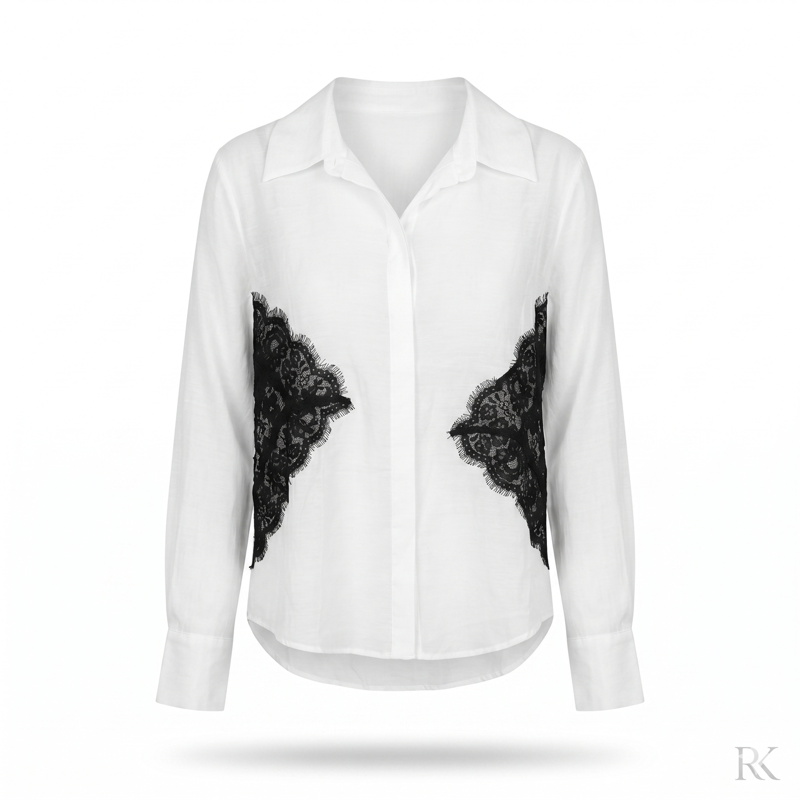 Contrast Lace Shirt